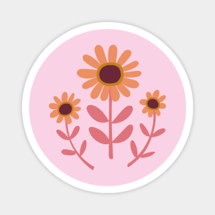 Arts and Crafts Daisies Magnet